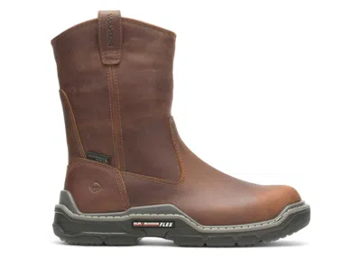 Pre-owned Wolverine Men's  Raider Durashocks Waterproof Composite Toe Boots Sneakers In Peanut