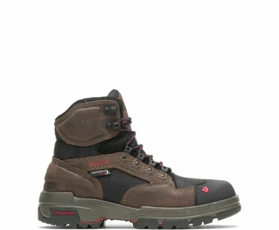 Pre-owned Wolverine Men's Work Boots Waterproof Composite Toe Slip Resistant Eh Rated Wv In Brown