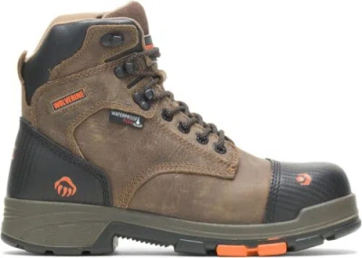 Pre-owned Wolverine Mens Blade Lx Waterproof 6 Inch Comp Toe Work Boot In Chocolate Chip