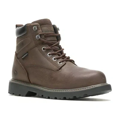 Wolverine Mens Floorhand Steel Toe Waterproof Work Boots In Brown