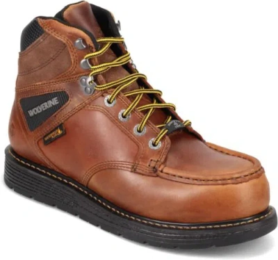 Pre-owned Wolverine Mens Hellcat 6inch Cm Wedge Boot In Tobacco