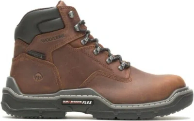 Pre-owned Wolverine Mens Raider Durashocks 6inch Waterproof Composite Toe Construction... In Peanut