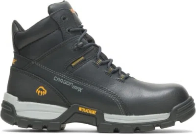 Pre-owned Wolverine Mens Tarmac Waterproof Reflective Composite Toe 6 Inch Work Boot In Black