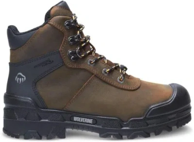 Pre-owned Wolverine Mens Warrior Met Guard 6 Inch Boot In Dark Coffee