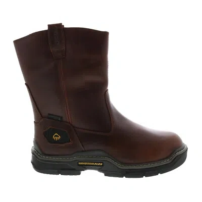 Pre-owned Wolverine Raider Durashocks Wellington Insulated 10" Mens Brown Work Boots