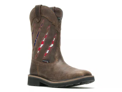 Wolverine Rancher Claw Steel Toe Wellington Work Boot In Brown