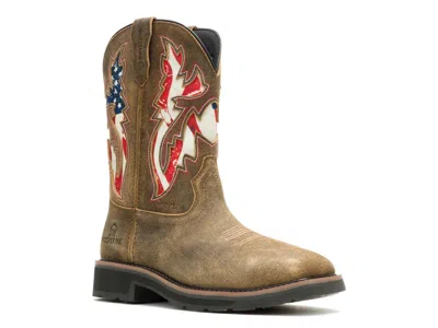 Wolverine Rancher Steel Toe Waterproof Wellington Work Boot In Brown