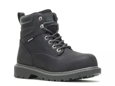 Wolverine Wide Width Floorhand Steel Toe Work Boot In Black
