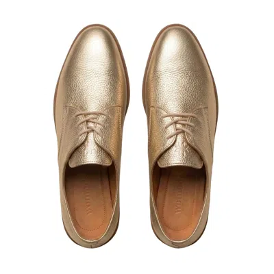 Womads Women's Brilliant Gold Oxfords