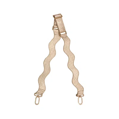 Womads Women's Brilliant Gold Wavy Strap