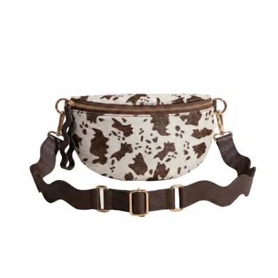 Womads Women's Brown Spotted Luxe Crossbody