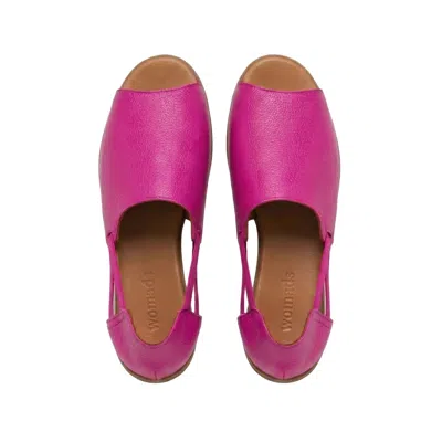 Womads Women's Pink Royal Fuchsia Peep Toes