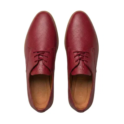 Womads Women's Red Burgundy Vintage Oxfords