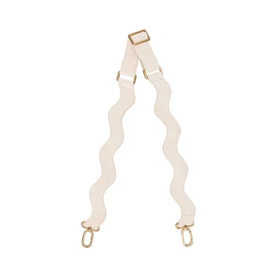 Womads Women's White Vanilla Cream Wavy Strap