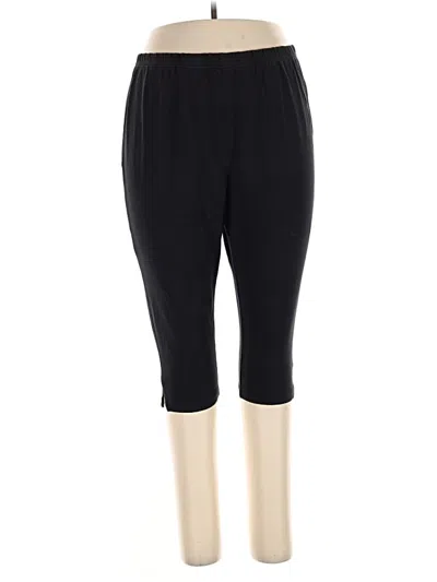 Pre-owned Woman Within Active Pants In Black