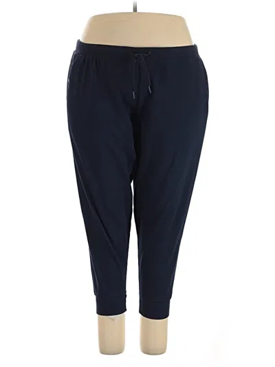 Pre-owned Woman Within Active Pants In Blue