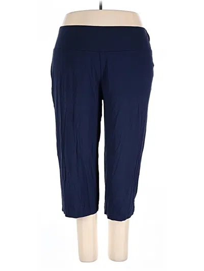Pre-owned Woman Within Active Pants In Blue