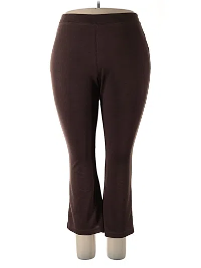 Pre-owned Woman Within Active Pants In Brown