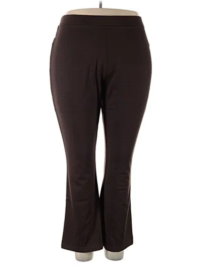 Pre-owned Woman Within Active Pants In Brown