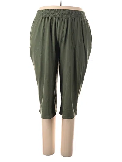 Pre-owned Woman Within Active Pants In Green
