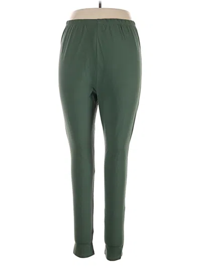 Pre-owned Woman Within Active Pants In Green