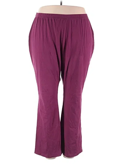 Pre-owned Woman Within Active Pants In Purple