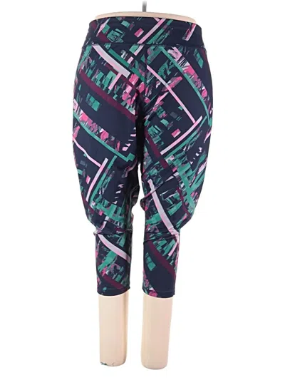 Pre-owned Woman Within Active Pants In Teal
