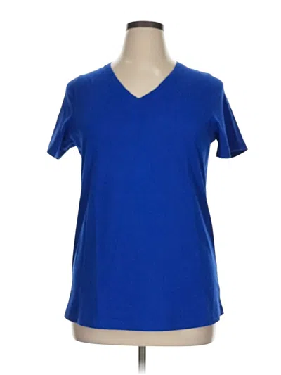 Pre-owned Woman Within Active T-shirt In Blue