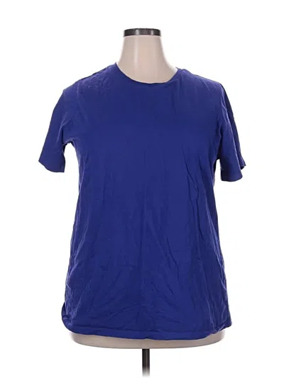 Pre-owned Woman Within Active T-shirt In Blue