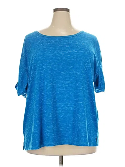 Pre-owned Woman Within Active T-shirt In Blue