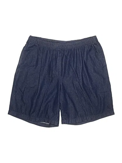 Pre-owned Woman Within Athletic Shorts In Blue