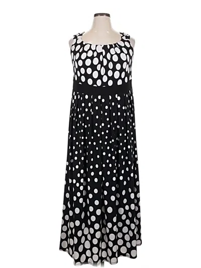 Pre-owned Woman Within Casual Dress In Black