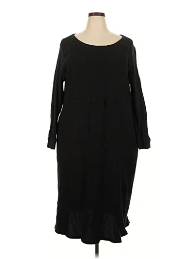Pre-owned Woman Within Casual Dress In Black