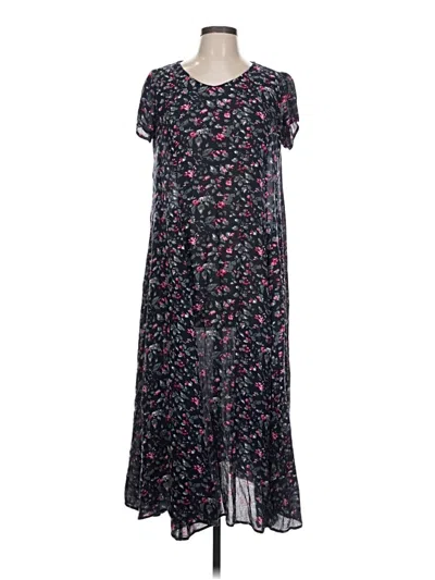 Pre-owned Woman Within Casual Dress In Black
