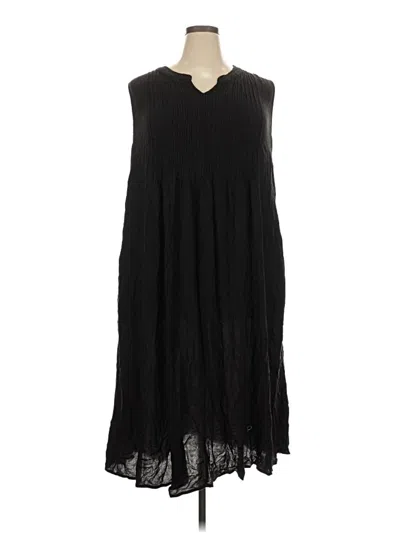 Pre-owned Woman Within Casual Dress In Black