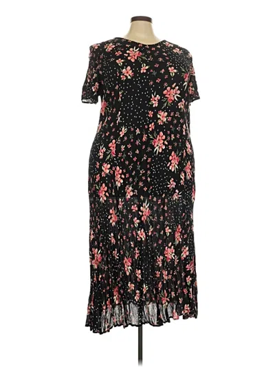 Pre-owned Woman Within Casual Dress In Black