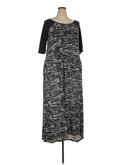Pre-owned Woman Within Casual Dress In Black