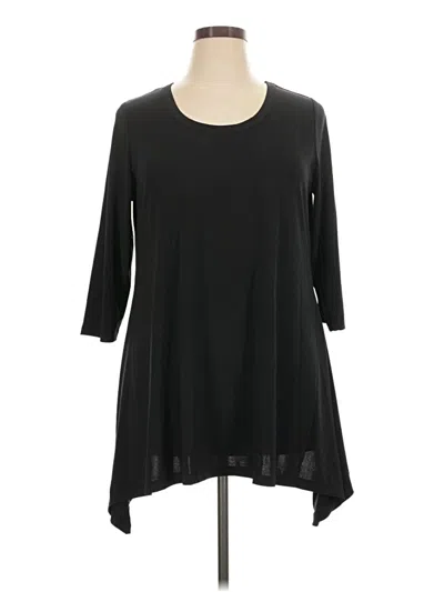 Pre-owned Woman Within Casual Dress In Black