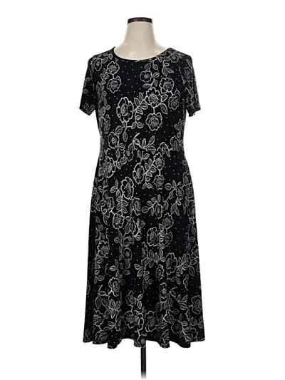Pre-owned Woman Within Casual Dress In Black