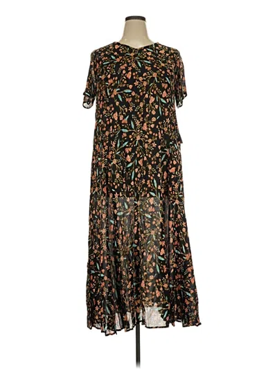 Pre-owned Woman Within Casual Dress In Black