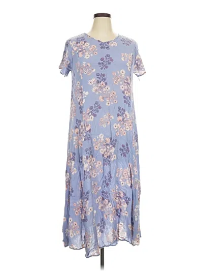 Pre-owned Woman Within Casual Dress In Blue