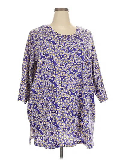 Pre-owned Woman Within Casual Dress In Blue
