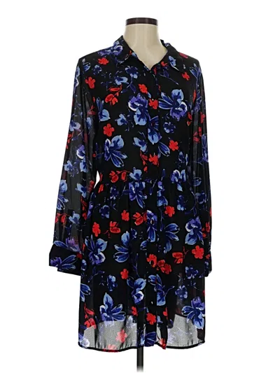 Pre-owned Woman Within Casual Dress In Blue