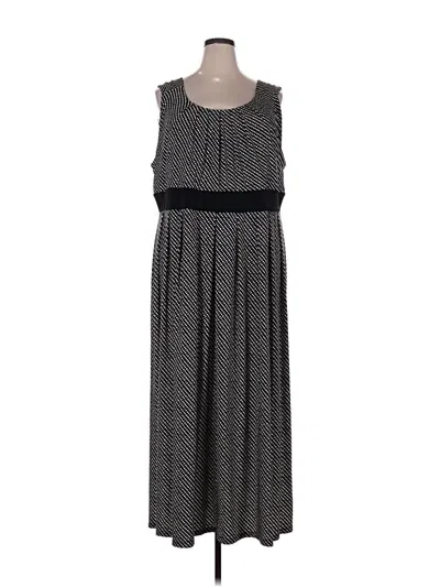 Pre-owned Woman Within Casual Dress In Gray