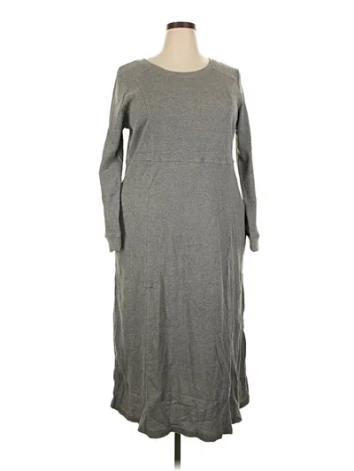 Pre-owned Woman Within Casual Dress In Gray