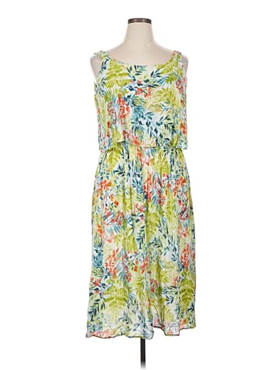 Pre-owned Woman Within Casual Dress In Green