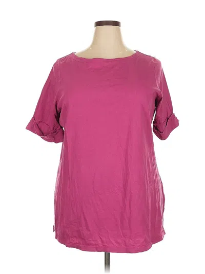 Pre-owned Woman Within Casual Dress In Pink