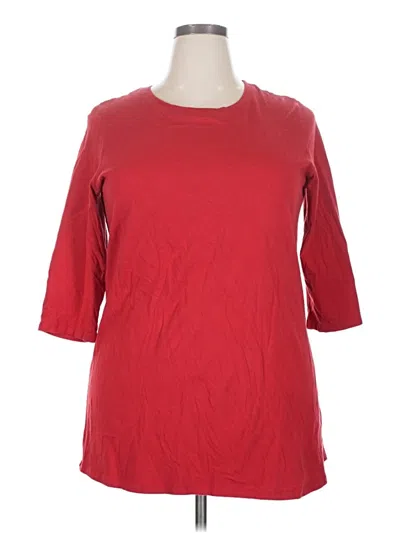 Pre-owned Woman Within Casual Dress In Red