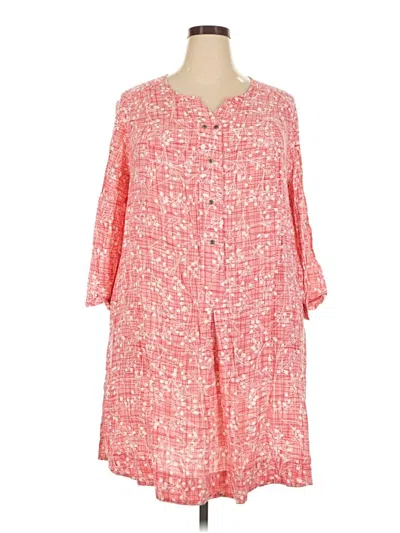 Pre-owned Woman Within Casual Dress In Red