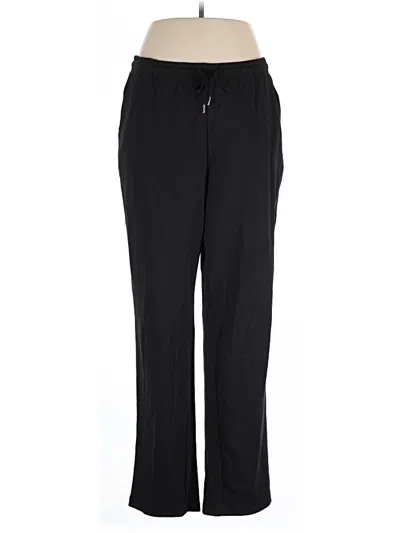 Pre-owned Woman Within Casual Pants In Black